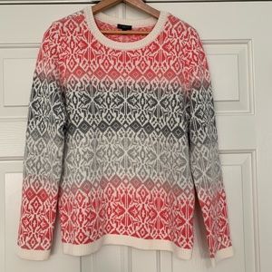 Talbots ombré lambs wool blend sweater petite Med